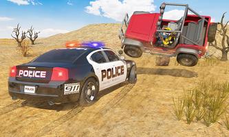 Offroad Jeep Prado Driving - Police Chase Games captura de pantalla 2
