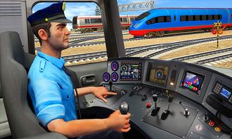 Indian Train City Driving Sim- Train Games 2018 ポスター