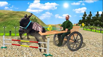 Donkey Cart Racing Simulator: Cart Transporter capture d'écran 1