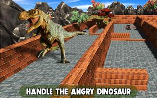 Dinosaur Maze Puzzle Run 3D Affiche