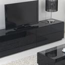 Gloss White & Black TV Cabinet APK