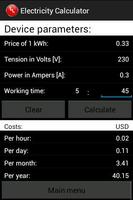 Electricity Calculator screenshot 2