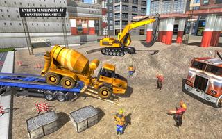 Máquinas de construção Transporter Game Truck Car imagem de tela 3