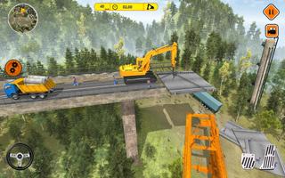Crane Excavator Bridge Builder poster