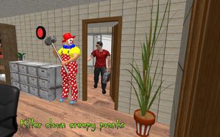 Killer Clown Attack Crime City Creepy Pranks Sim poster