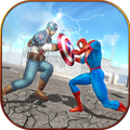 Super Spider Hero vs Captain USA Superhero Revenge