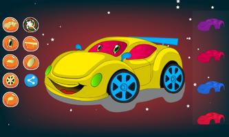 Car coloring and dress up imagem de tela 3