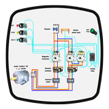 Star Delta Wiring Diagram icono
