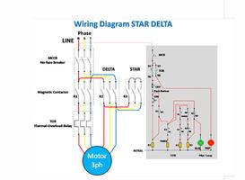 Star Delta Wiring Diagram captura de pantalla 1