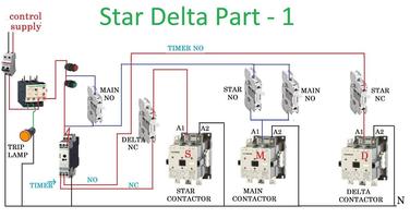 Star Delta Wiring Diagram スクリーンショット 1