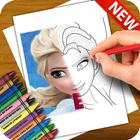 Learn to Draw Elsa Frozen Characters icône
