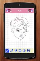 Learn to Draw Elsa Frozen Characters Affiche