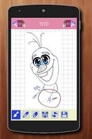 Learn to Draw Elsa Frozen Characters capture d'écran 2