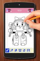 Learn to Draw Robocar Poli Characters imagem de tela 3