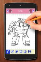 Learn to Draw Robocar Poli Characters imagem de tela 1