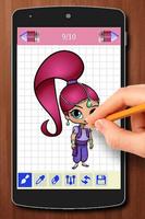 Learn to Draw Shimmer Characters and Shini Easy screenshot 1