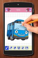Learn to Draw Tayo The Little Bus Characters capture d'écran 1