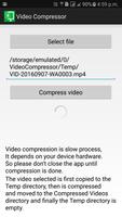 برنامه‌نما Video Compressor عکس از صفحه
