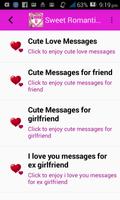 Sweet Romantic Love Sms and messages ポスター