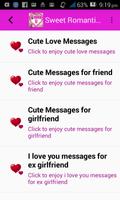 Sweet Romantic Love Sms and messages โปสเตอร์