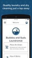 Poster Bubbles and Suds Laundromat