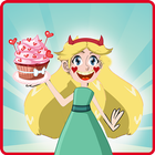 Star cupcake of evil butterfly cooking forces icon