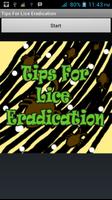 Tips For Lice Eradication poster