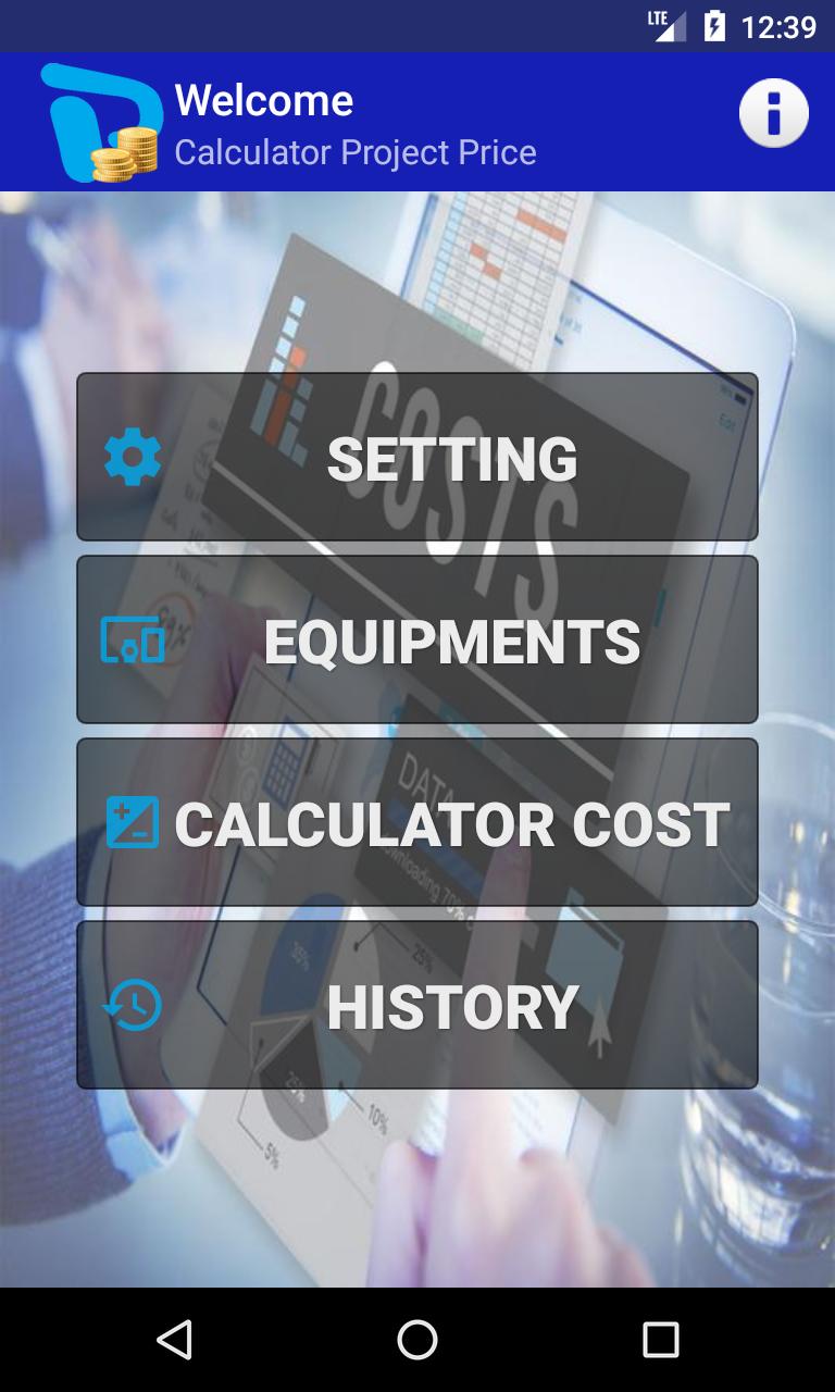 Projects calculation. Projected priced