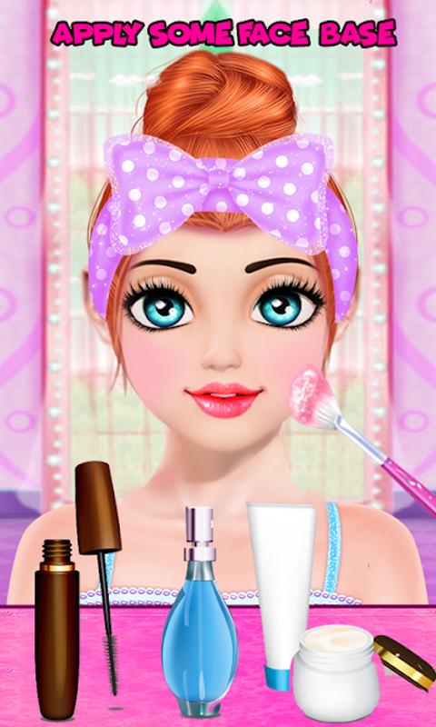 Cute Girl Makeup Salon Game Face Makeover Spa For Android Apk Download - makeup cute roblox faces