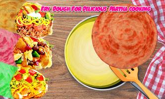 Paratha Maker Fever - Chicken & Vegetable Roll تصوير الشاشة 2