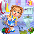 可爱的女孩清洁小游戏: 房屋清理2018 APK