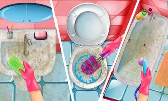 Tatlı bebek kız oyunları temizlik: Ev Temizleme Ekran Görüntüsü 1