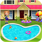 Sweet Baby Girl Pool Party Jeux: Summer Pool Fun icône
