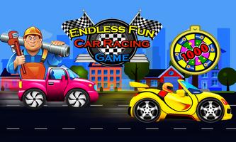 Escalade des jeux de course de voiture: tour Fun Affiche