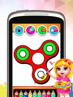 Fidget Spinner Coloring Book & Drawing Kids Game capture d'écran 2