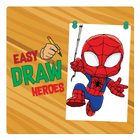 Easy Draw Superheroes icon
