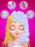 Girl Fashion Salon Game تصوير الشاشة 1