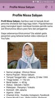 Nissa Sabyan Offline Mp3 + Lirik Terbaru capture d'écran 2