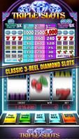 Triple Diamond Slot Machine Affiche