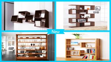 Modern Bookshelves Designs poster