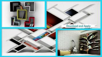 Modern Bookshelves Designs ภาพหน้าจอ 2