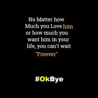 OkBye - One Line Status,Quotes Images โปสเตอร์