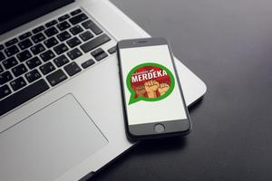 Status WA INDONESIA MERDEKA الملصق