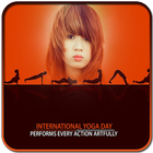 World Yoga Day Photo Frames Zeichen