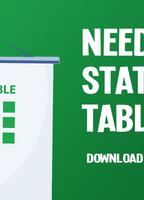 برنامه‌نما Statistics Table عکس از صفحه