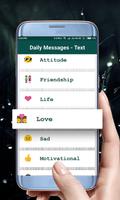 Daily Messages - Text capture d'écran 1