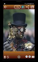 Steampunk Photo Editor Steam Punk Gas Mask & Gears الملصق