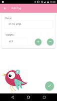 Pregnancy Weight Tracker اسکرین شاٹ 2