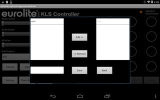 Eurolite KLS Controller capture d'écran 1
