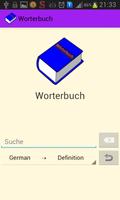 Germany Dictionary|Wörterbuch Affiche